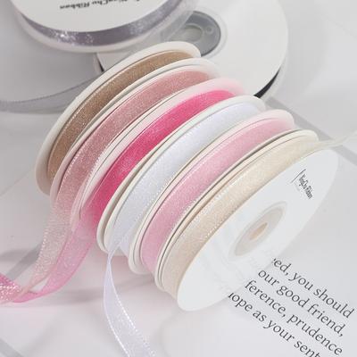 1cm Bubble Yarn  Ribbon  Lace  Flower Snow Yarn  Bow  Tie  Bouquet  Webbing  and Colorful Ribbon Packaging