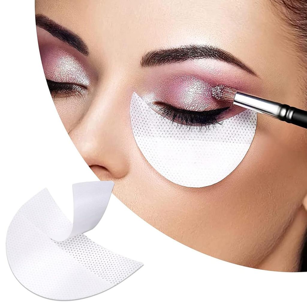 20-50 Bucăți Protecții Fard de Ochi, Paduri Sub Ochi Fără Scame. Preveniți Reziduurile de Machiaj pentru Eyeliner, Fard de Pleoape și Extensii de Gene. Șabloane curate, fără mizerie