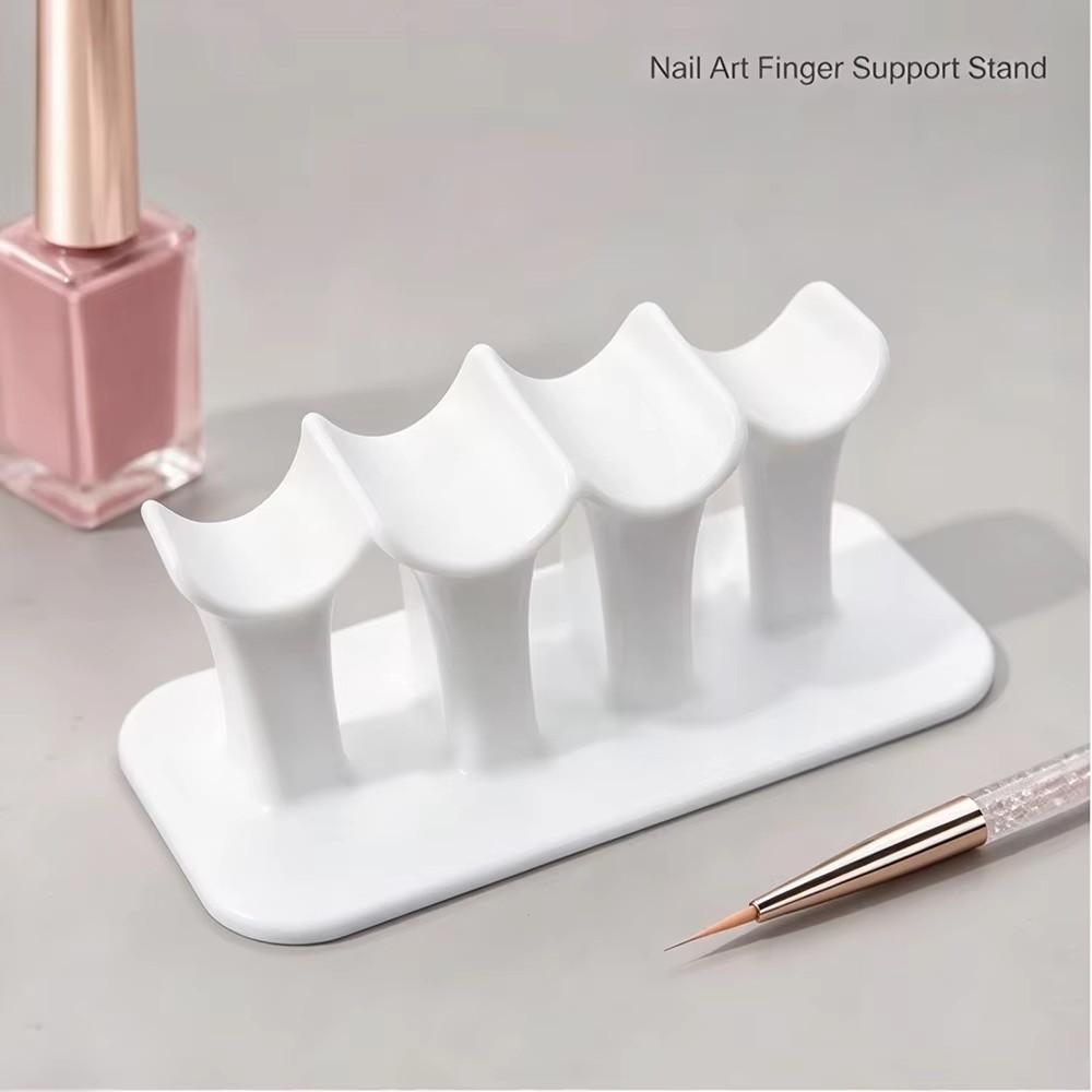 Ergonomic Nail Finger Holder Stand DIY Nail Painting Finger Fixed Support Bracket Home Manicure
