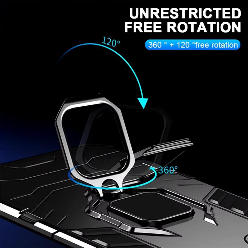 Magnetický kryt pro Xiaomi Redmi 14C 13C 12 10C 10A 10 4G Držák s kroužkem Nárazuvzdorný kryt pro Xiaomi Redmi 9C 9A 9 Příslušenství pro telefon