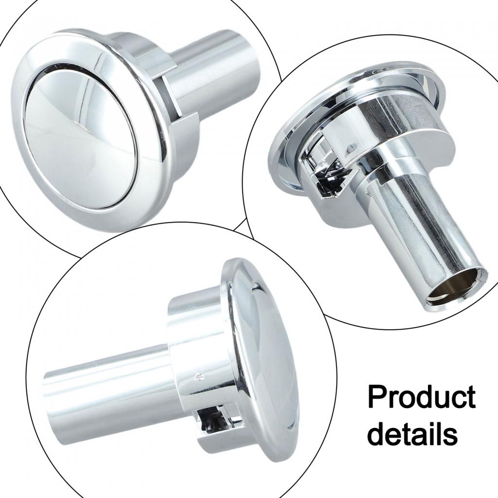 Toilet Flush Button Chrome for Siamp Storm 33A Quick Installation and Use