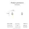 2023 Elegant Heart Dangle Earrings for Women, High-End Light Luxury Shell Studs, Trendy Niche Style Accessories