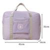 New Oxford Cloth Travel Tote Bag Soft Square Shape Student Shoulder Bag Solid Color Square Bag Travel
