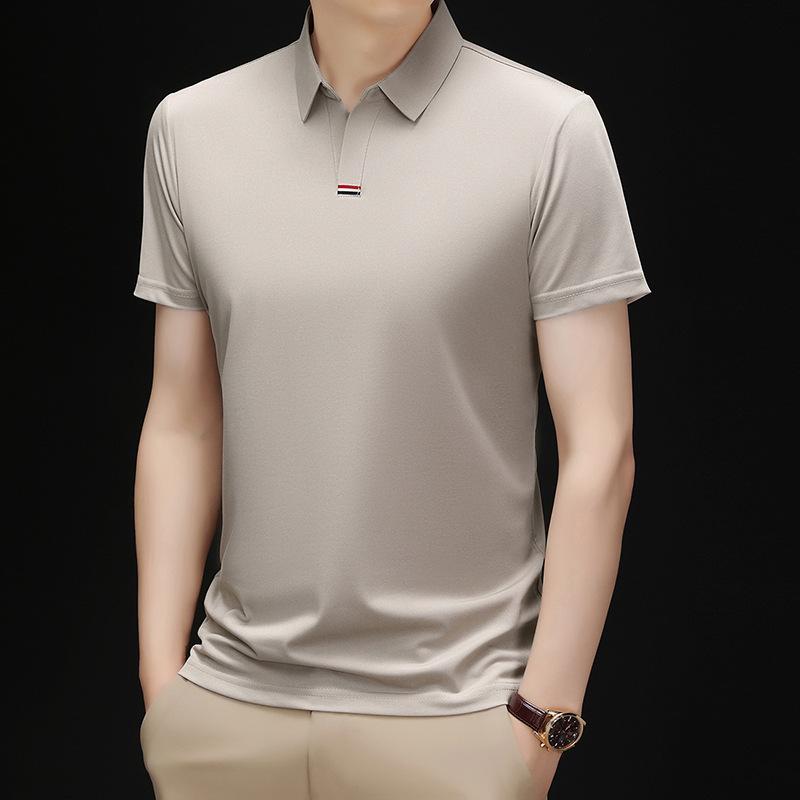 

V-Neck Men S Short Sleeve Polo Shirt Men S Half Sleeve T-Shirt Men S Top 2XL