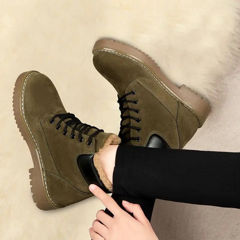 Booties Snow Boots for Women With Laces Ankle Lace-up New In Woman Shoes Hot on Slip Spring 2024 Y2k No Slipery Chic and Elegant