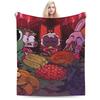 Cozy Cult Of The Lamb game Blanket Merch Home Decorative Blanket Throw Super Soft Velvet for Office