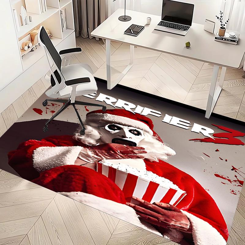 1pc Art the Clown Terrifier5 Print Area Rug - Soft, Washable Non-Slip Indoor Mat, Living Room, Home Office Decorative Rug,Office Decorative