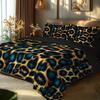 Comforter 3D Digital Printed Featuring A Wild Leopard Print Pattern Suitable For All Seasons Machine Washable