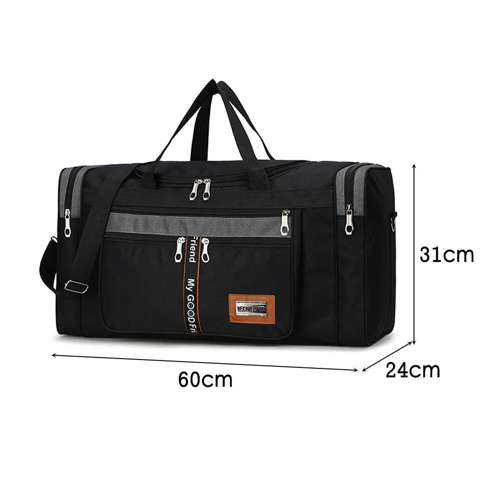 Oxford Fitness Bag Large Capacity Yoga Sports Backpack Multifunctional Wear-resistant Adjustable Strap with Zipper for Men Women