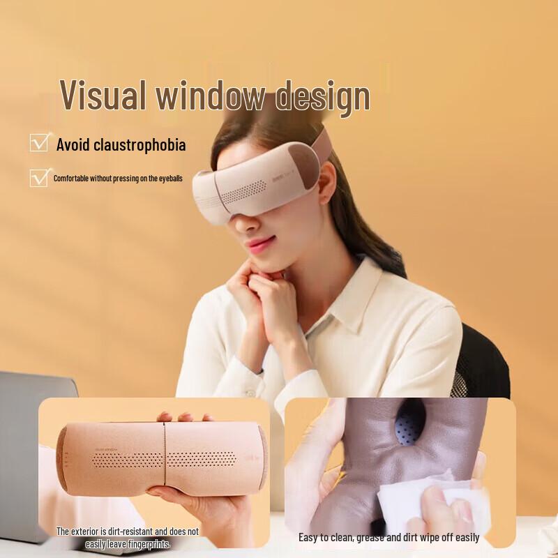 Breo Eye Massager with Heat and 3D Visual Window CN Plug (adapter Included)