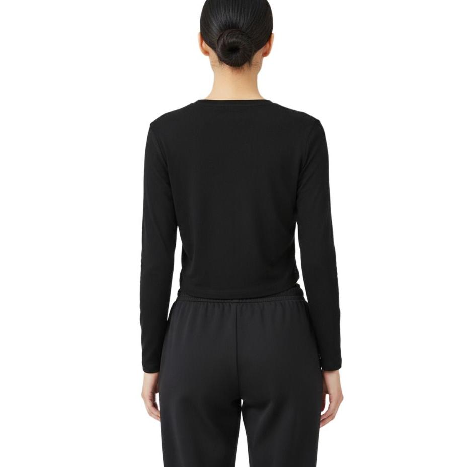 Nike As W Nsw Nk Chill Knit Tee Crew Neck Solid Simple Pullover Long Sleeve T-Shirt Women Tops HQ1703-010