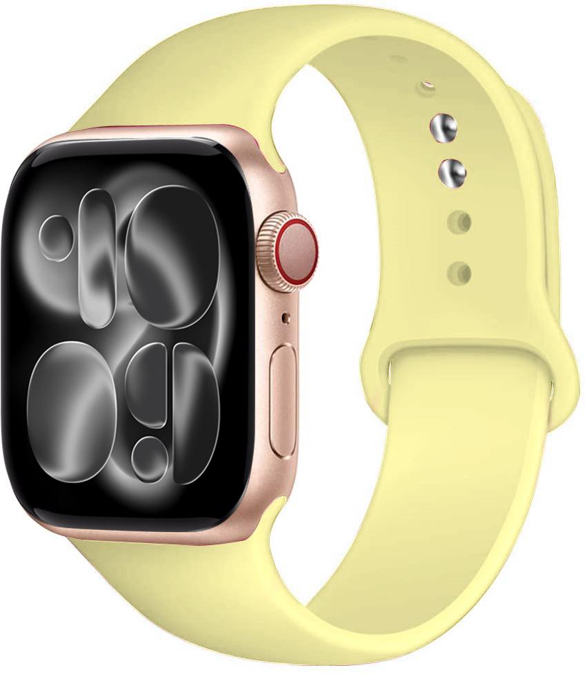 Silicone strap For Apple Watch 11 band 44mm 40mm 49mm 45mm 41mm 38 46mm 42mm correa bracelet iWatch series 9 8 7 6 SE ultra 2 3