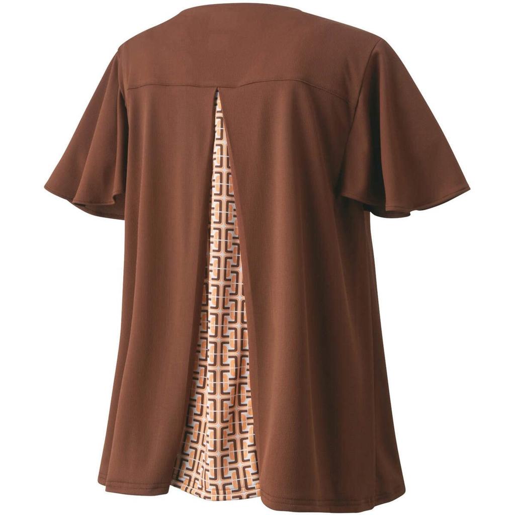 Yonex Short Sleeve Game Brown M Women's Shirt, (015)