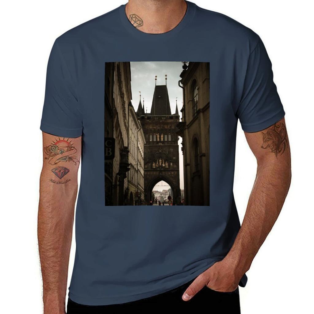 Tower Prague Tshirt Light Athletic Short Sleeve Tee Shirt Tshirt