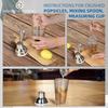 Cocktail Shaker Set14 Oz Glass Mixing Cup With Measurements Stainless Steel Martini Mixer Muddler Jigger Spoon 4 Piece Bar Tool Kit