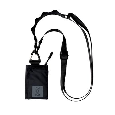 DOD (Dee-O-Dee) Usazenire Mini Wallet, Tri-fold Wallet, Unisex, Outdoor, Hands-free, Strap, BG1-999-BK