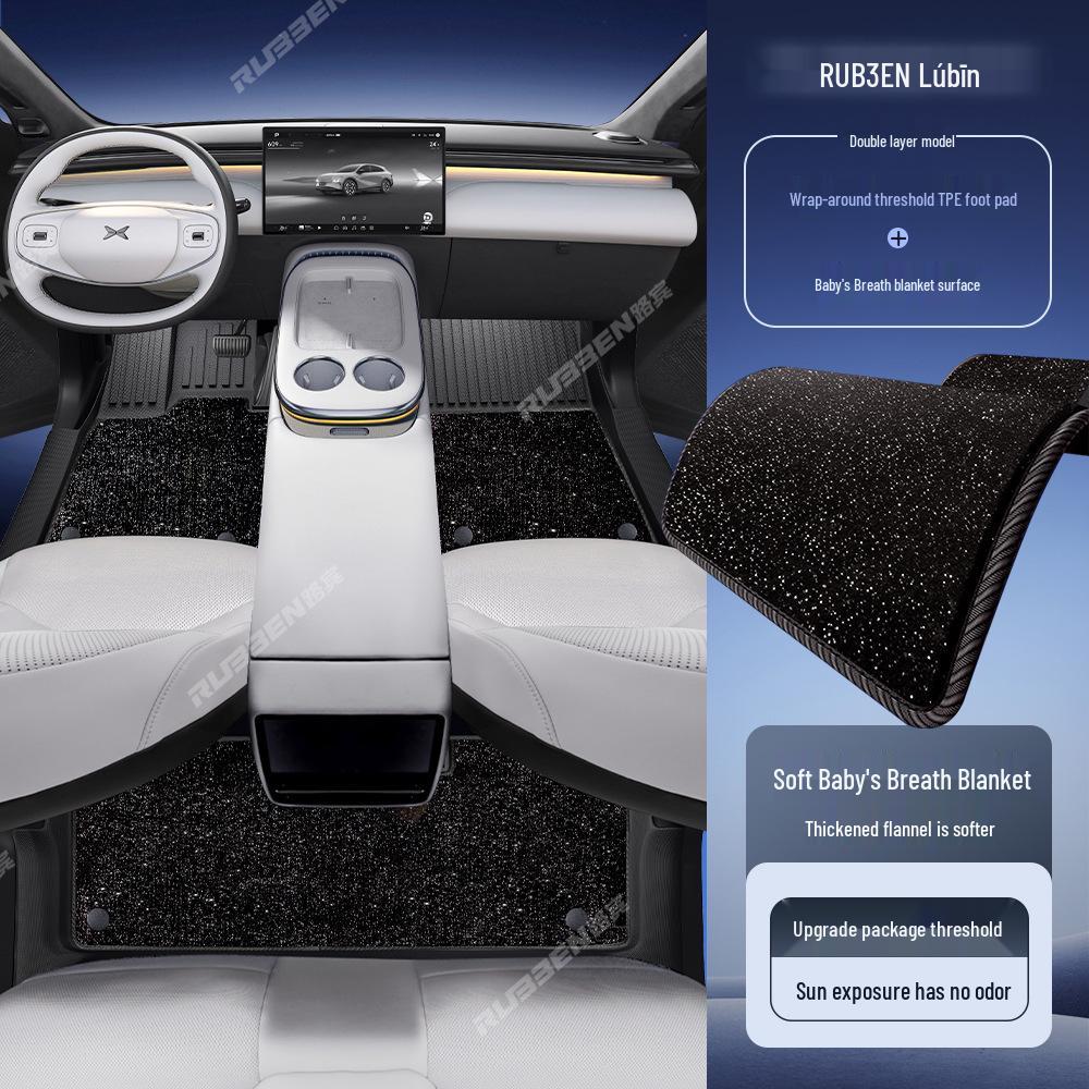 Xiaopeng G7 Door Sill TPE Floor Mats - Wear-Resistant, Anti-Slip, Waterproof