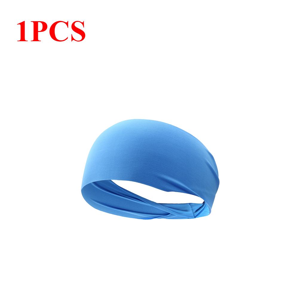 1-6PCS Elastic Sports Headband Men Women Fitness Yoga Gym Head Band Anti-slip Breathable Hair Sweatband for Outdoor Running