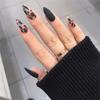24Pcs Removable Ballerina Fake Nails Almond Shaped Press On Nails For Women Girls Nail Art Decoration