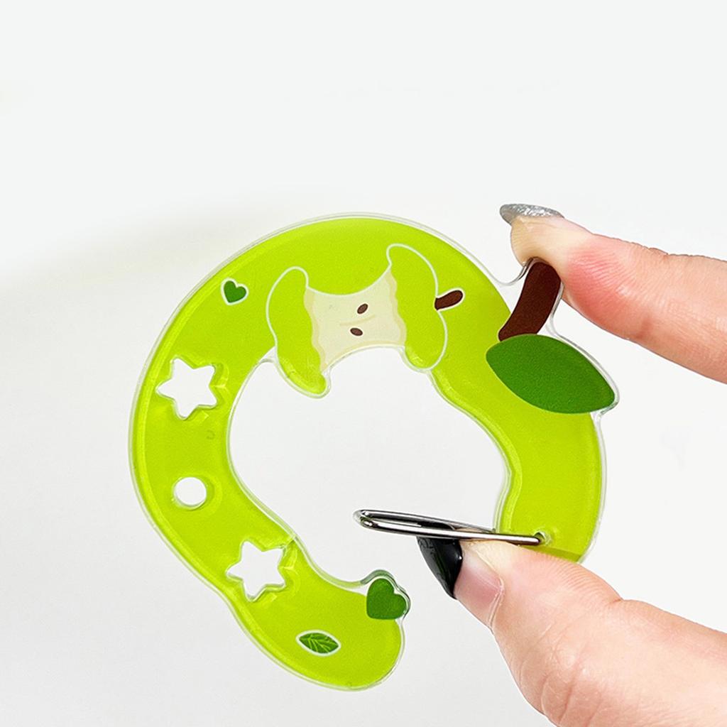 Stylová akrylová klíčenka s karabinou a roztomilým dutým designem, přívěsek na klíče pro tašky, klíče, batohy