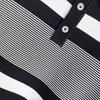Herren Sommer Slim Gestreiftes Kurzarm-Poloshirt - Trendiges, lässiges Strick-T-Shirt mit Revers in Kontrastfarbe
