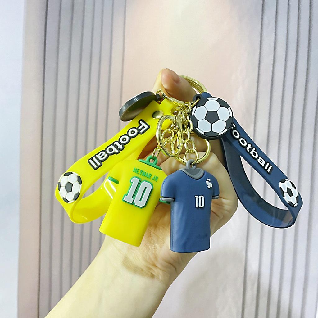 Creative Cartoon Football Jersey Doll Keychain - Bag and Car Accessory Gift