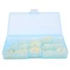 310pcs Box M3 Nylon Screw Nut Washer Male Female Female Female Standoff Assortment Kit(White )