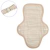 Washable Cloth Menstrual Pad Fanshaped Wing Reusable Sanitary Napkin Panty Liner White 250mm