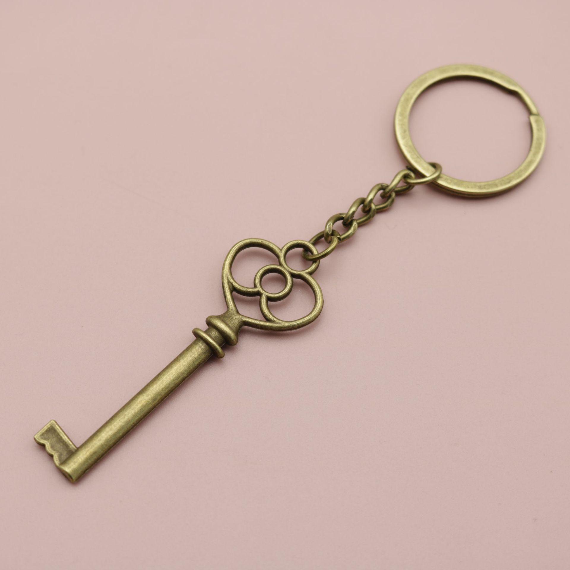 Xiyin Simple Peach Heart Keychain Pendant