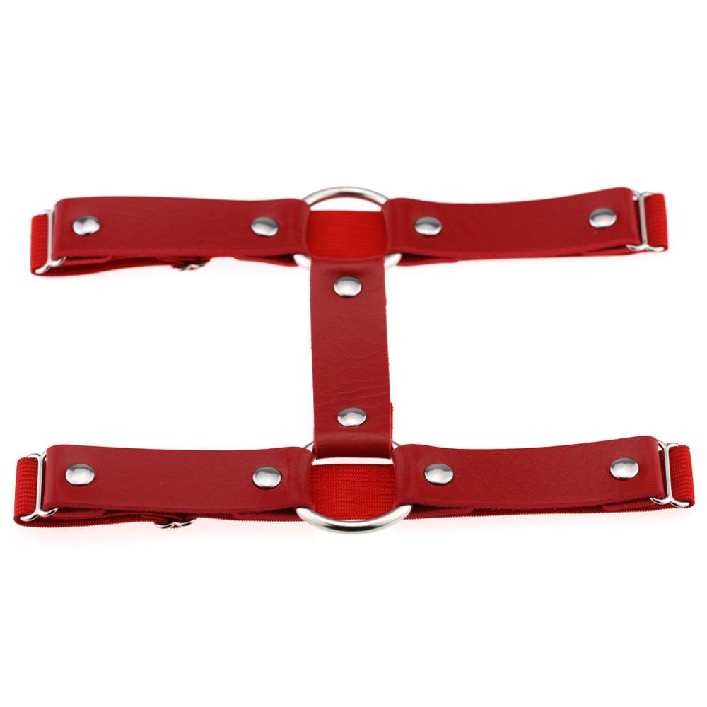 

Сексуальные подвязки на ногу для рейвов, готическая цепочка на ногу, регулируемая эластичная, 2 ряда, панк-портупея, украшения, готические аксессуары