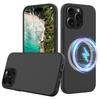 For iPhone 16 Pro Magnetic Case Shockproof Liquid Silicone Phone Cover