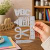 Stationery Die Cuts, Metal Cutting Dies, Scissors Glue Ruler Pencil ABC Letters Dies, School-themed Dies for Scrapbooking Card Making Embossing DIY