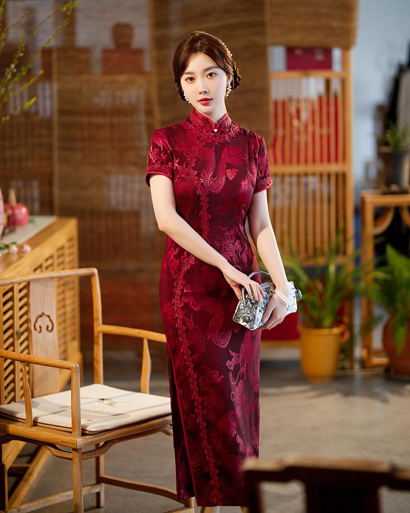 1011 cheongsam improved version retro Republic of China style temperament long old Shanghai sexy and elegant 1111
