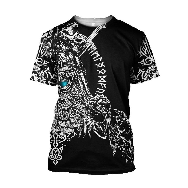 

Новая футболка с 3D цифровой печатью Лев Тигр Мужская футболка свободного кроя с коротким рукавом S