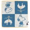 Brooks Brothers X Peanuts Towel Handkerchief with Snoopy Hand Appliqué (Blue) Men's Towel, Approx. 25cm, 001523-0002-01
