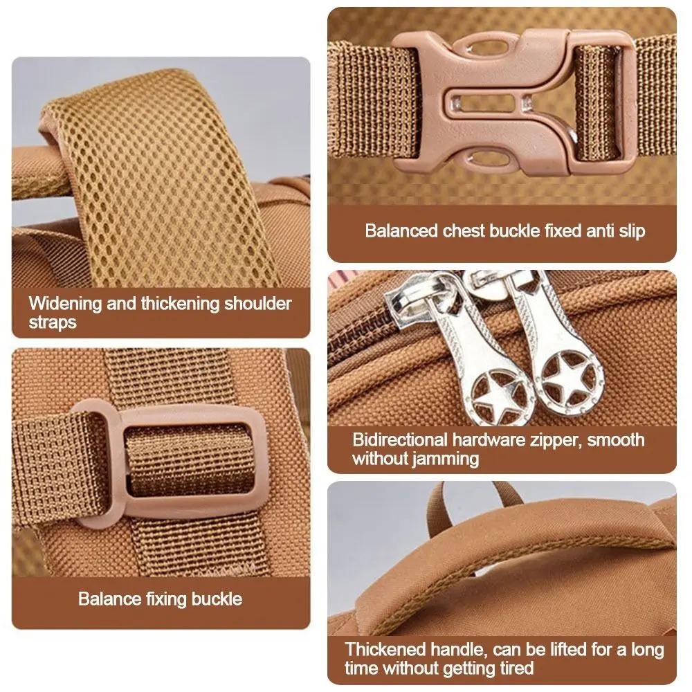 Water Resistant Cartoon Animal Bookbag Large Capacity Capybara Backpack Student