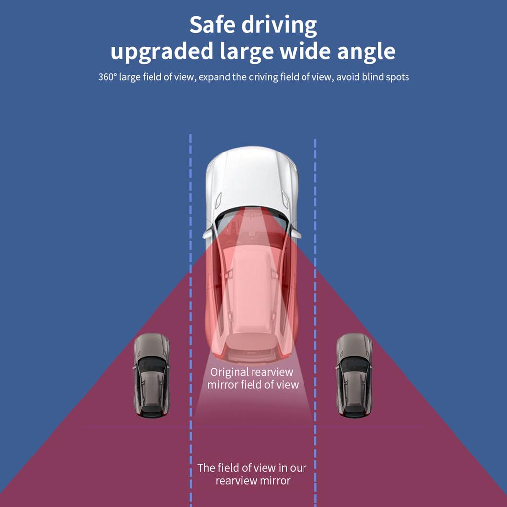 Rückspiegel mit Saugnapf, Rückspiegel, Weitwinkel, versteckte Aromatherapie, 360-Grad-Einstellwinkel