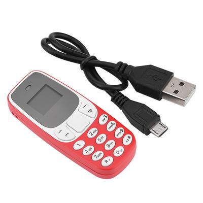 Mini Kleines GSM Dual-SIM-Karte Handy Bluetooth Handy Rot