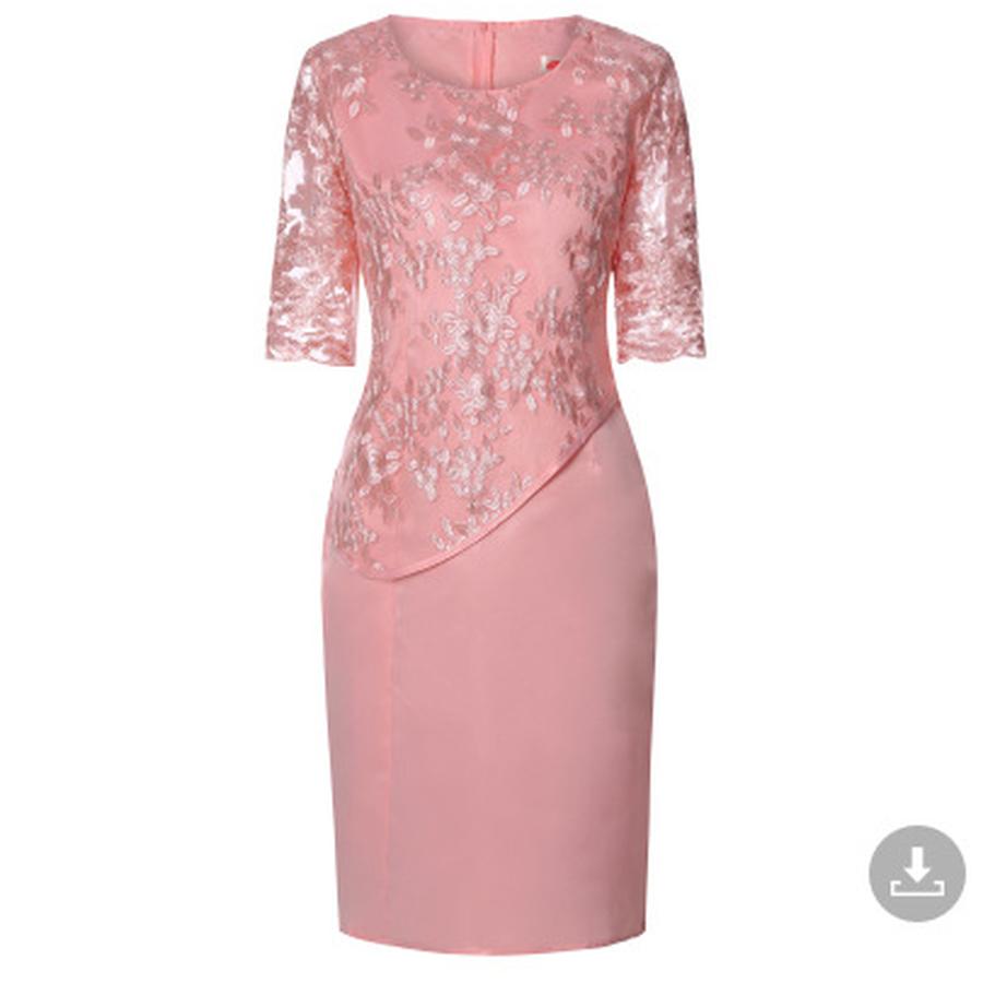 Lace Patchwork Two-Piece Set for Plus Size Women, Long Sleeve Evening Gown/Formal Dress