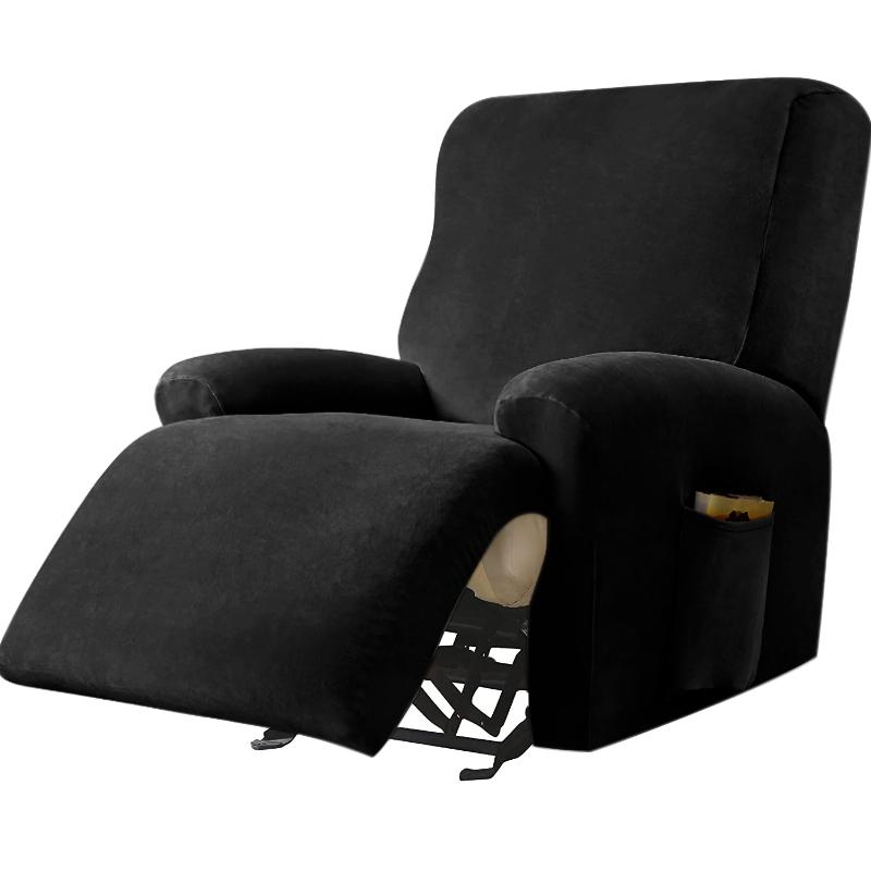 Single Seat Anti Slip Recliner Sofa Covers Velvet Stretch Reclining Couch Slipcovers Furniture Anti Cat Scratch Recliner Chair Spilcover