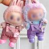 Labubu Doll Clothing Set 4 Pieces Pink Overalls for 17cm Dolls Cute Trendy Costume