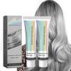 Silber Haarfarbe 2 Stück Langanhaltende Grauabdeckung Pflegende Botanische Creme für Alle Haartypen