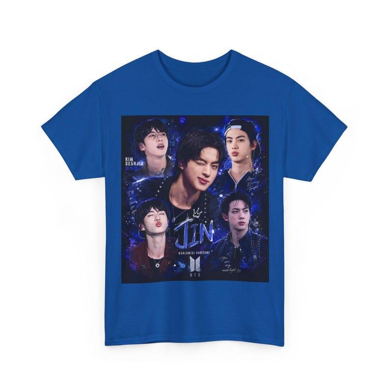 2026 Hot Sale Jin BTS T-shirt Unisex Y2K Gothic Cotton Oversized T-shirt Hip Hop Streetwear Oversized T-shirt Short Sleeve Casual Clothing