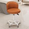 Beauty Rotating Stool with Backrest - Makeup/Barber/Dressing Table Chair with Casters