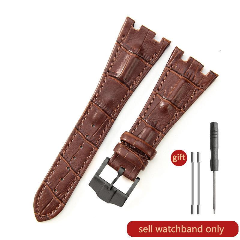 Cinturino Orologio in Pelle di Mucca Primo Strato per AP Aibi 15703 26471 26474 Serie Royal Oak Offshore 28mm Accessori Orologio per Uomo CinturinoMN