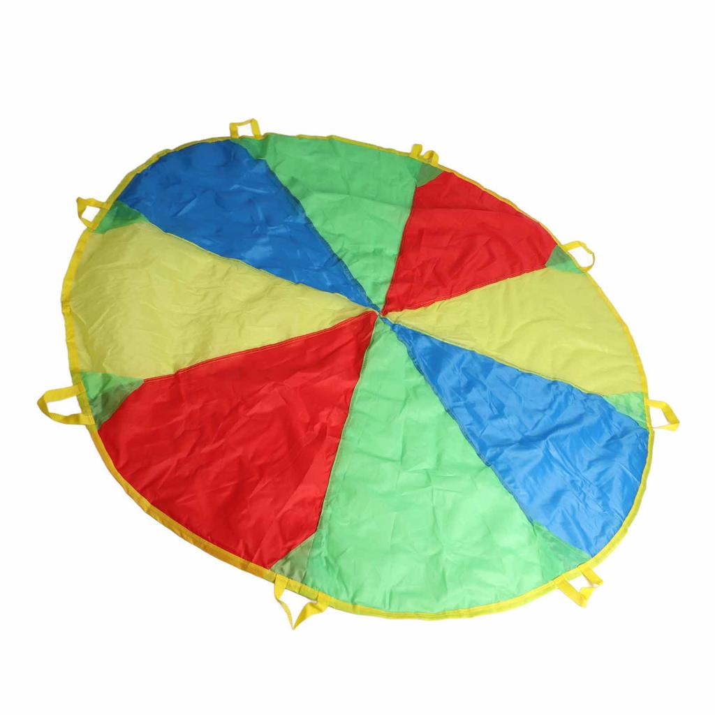 1.8m Jump Sack Rainbow Umbrella Kids Play Parachute Sport Activity Game Accessory