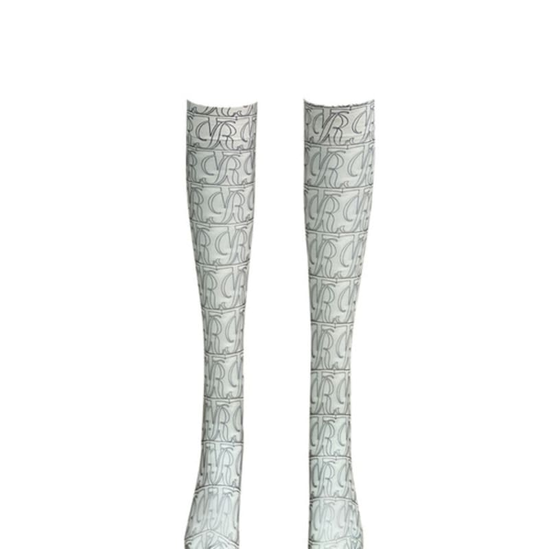 

Романтичные тигровые монограммы Ч/Б Гольфы до колена (микро) Free