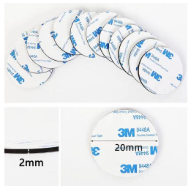 Self Adhesive Rubber Magnets 30/60 PCS Square Round Strong Magnetic for Business Card Making Exhibition Display Use