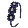 Stylish Floral Rhinestones Headwear Cloth Fabric Comfortable Nonslip Headdress for Casual to Formal Occasion