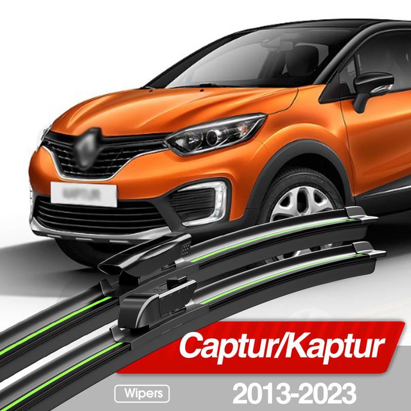 Für Renault Captur Kaptur 2013-2023 Frontscheibenwischerblätter 2x Windschutzscheibenfenster Zubehör 2014 2015 2016 2017 2019 2021